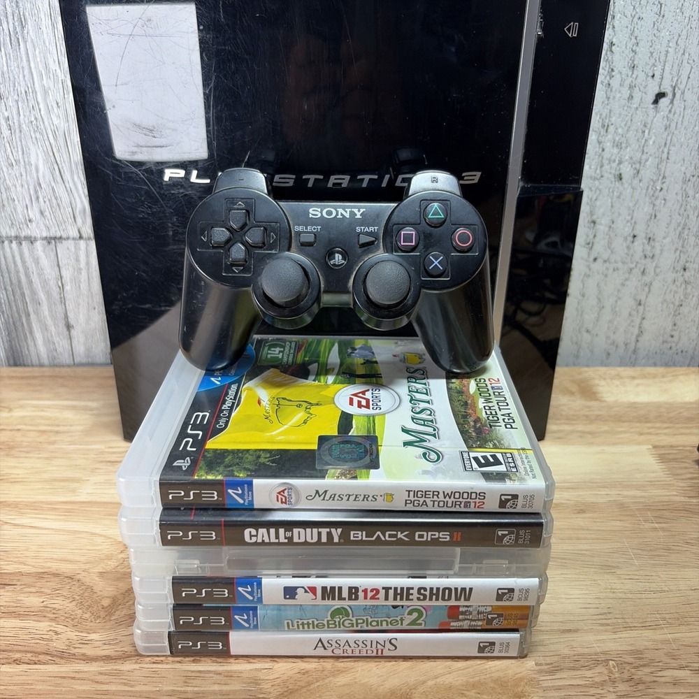 Sony PlayStation 3 PS3 CECHL01 Console Tested With 6 Games - Picture 3 of 11